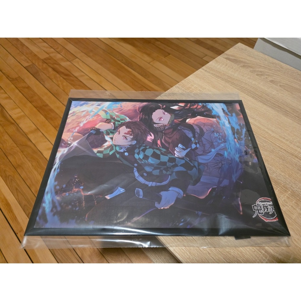 Demon Slayer Tanjiro Nezuko Kamado‎ Framed Wall Art Anime Poster Black Frame
